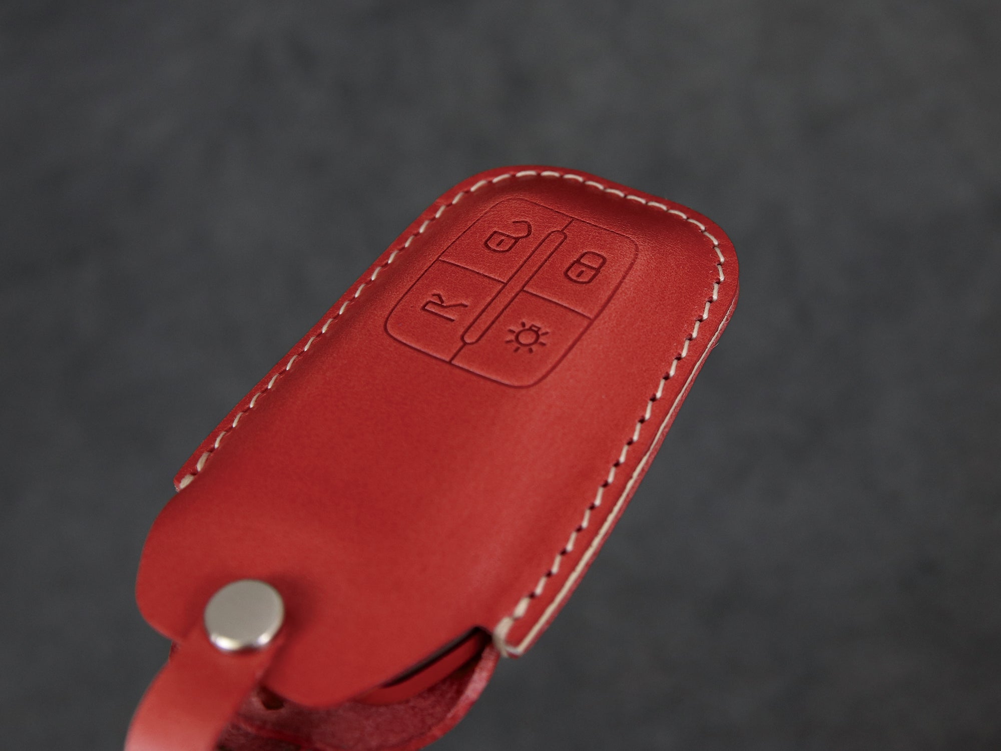 Ferrari Leather Key Fob Cover | Premium Handmade Protection