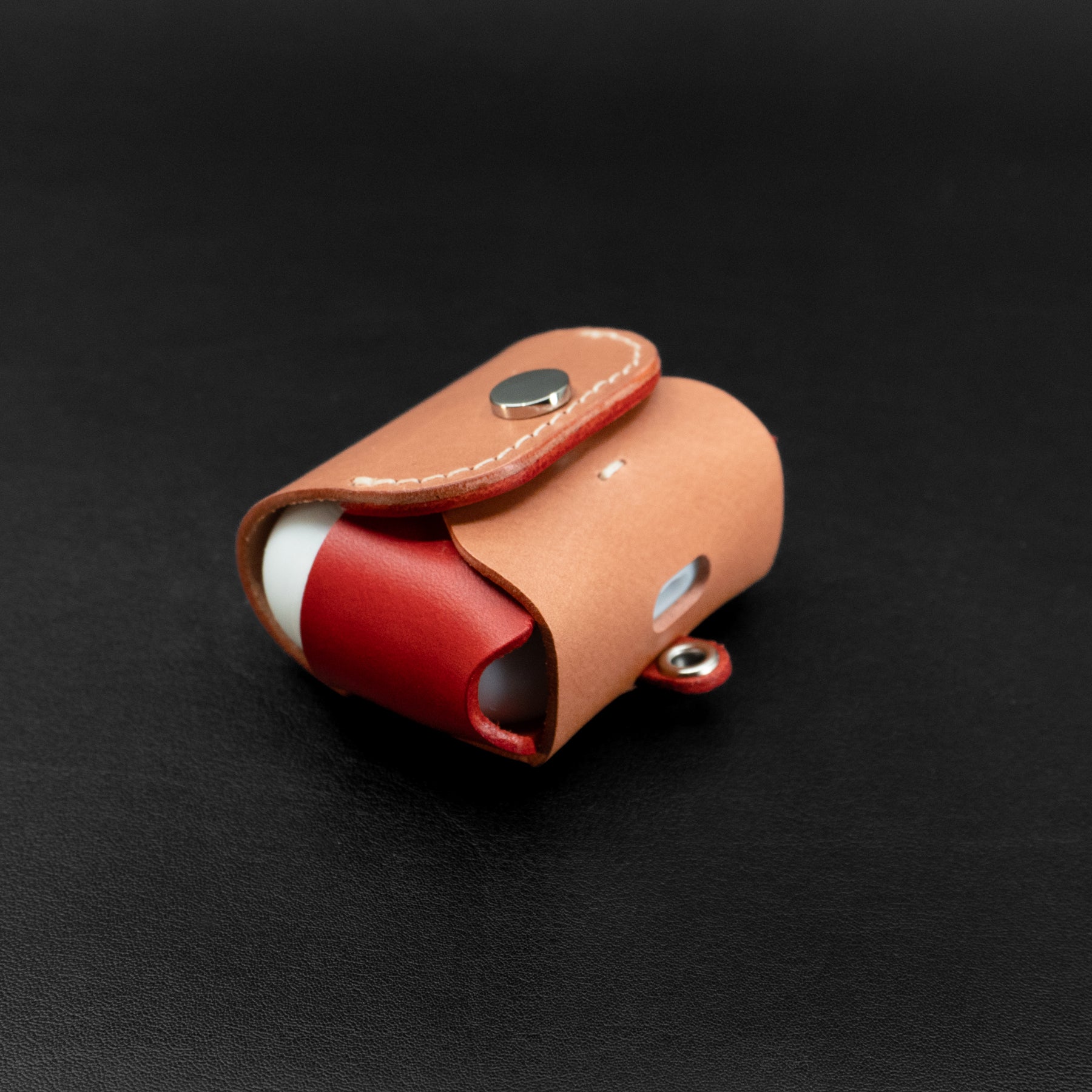 AirPods Pro 3 Custom Two-Tone Leather Case – Personalized, Choose Your Own Colors