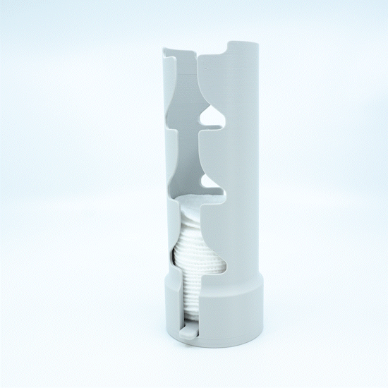 Effortless Cotton Pad Retrieval | Unique Dispenser for Beauty Essentials | Minimalist Design