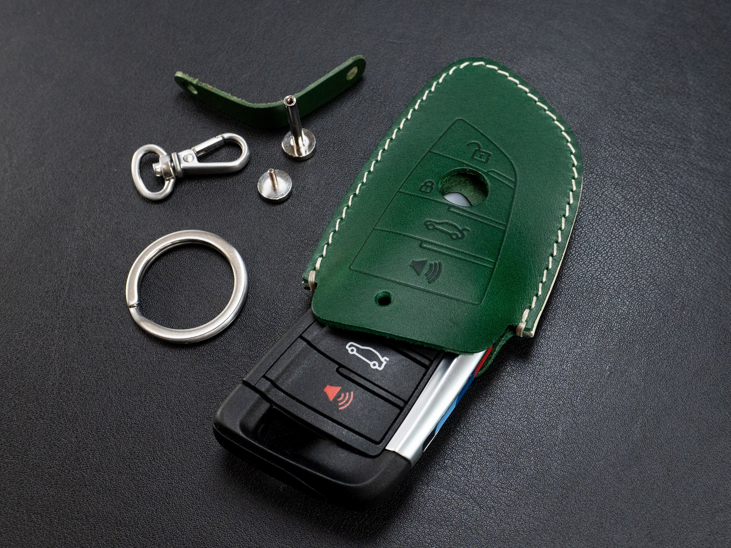 Leather Key Case for BMW - Bigger Blade Shape