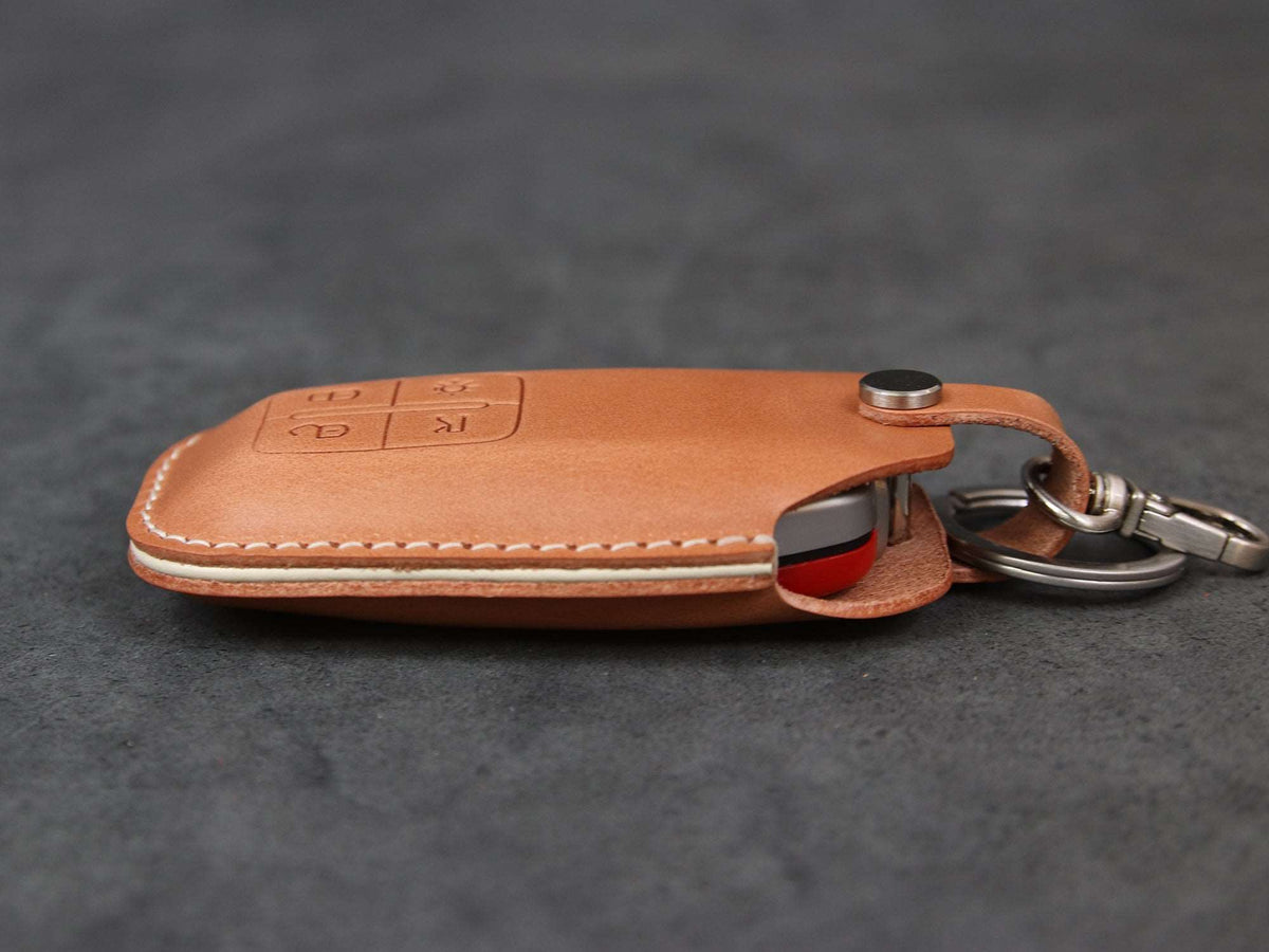 Ferrari leather key case with every button left easy to press