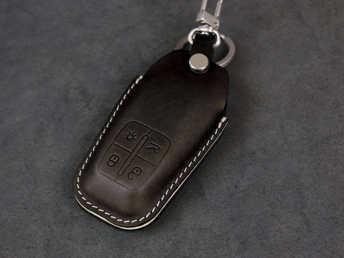 Ferrari key fob cover shaped for a snug fit around the smart key