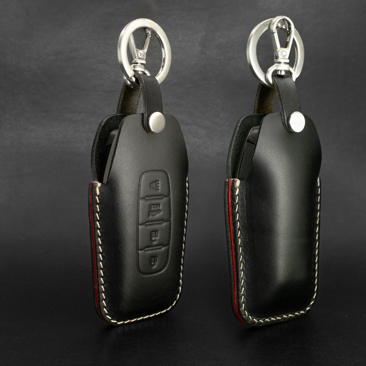 Infiniti key fob leather case, top view