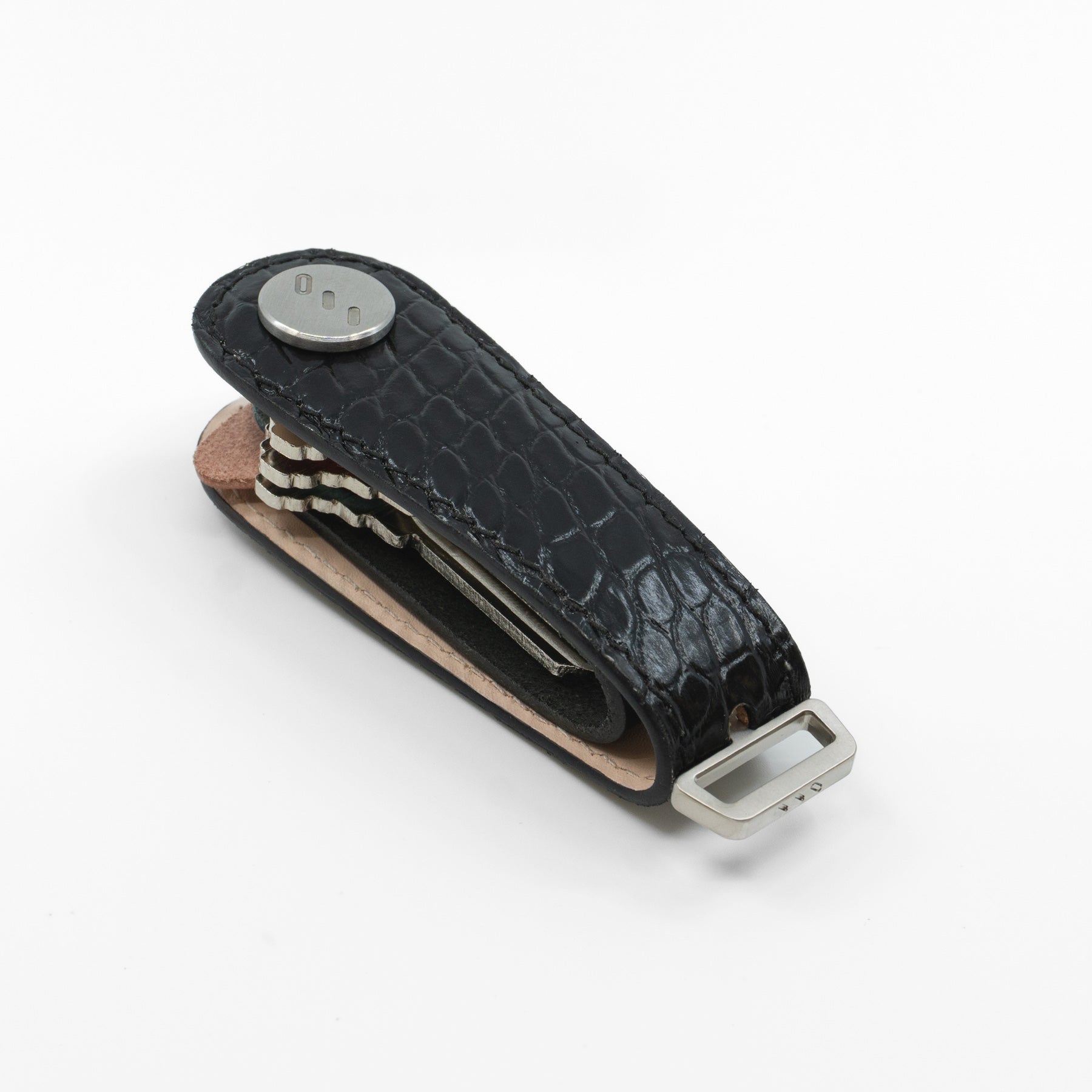 American Alligator Leather Key Organizer – Black, Limited Edition
