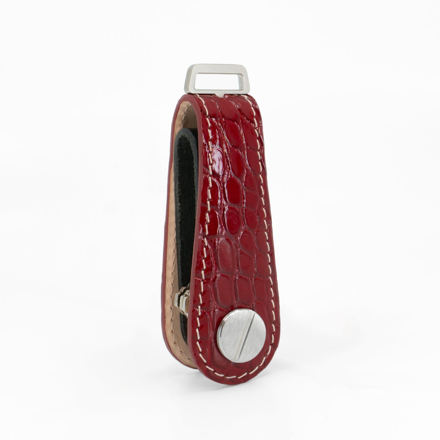 American Alligator Leather Key Organizer – Red, Limited Edition