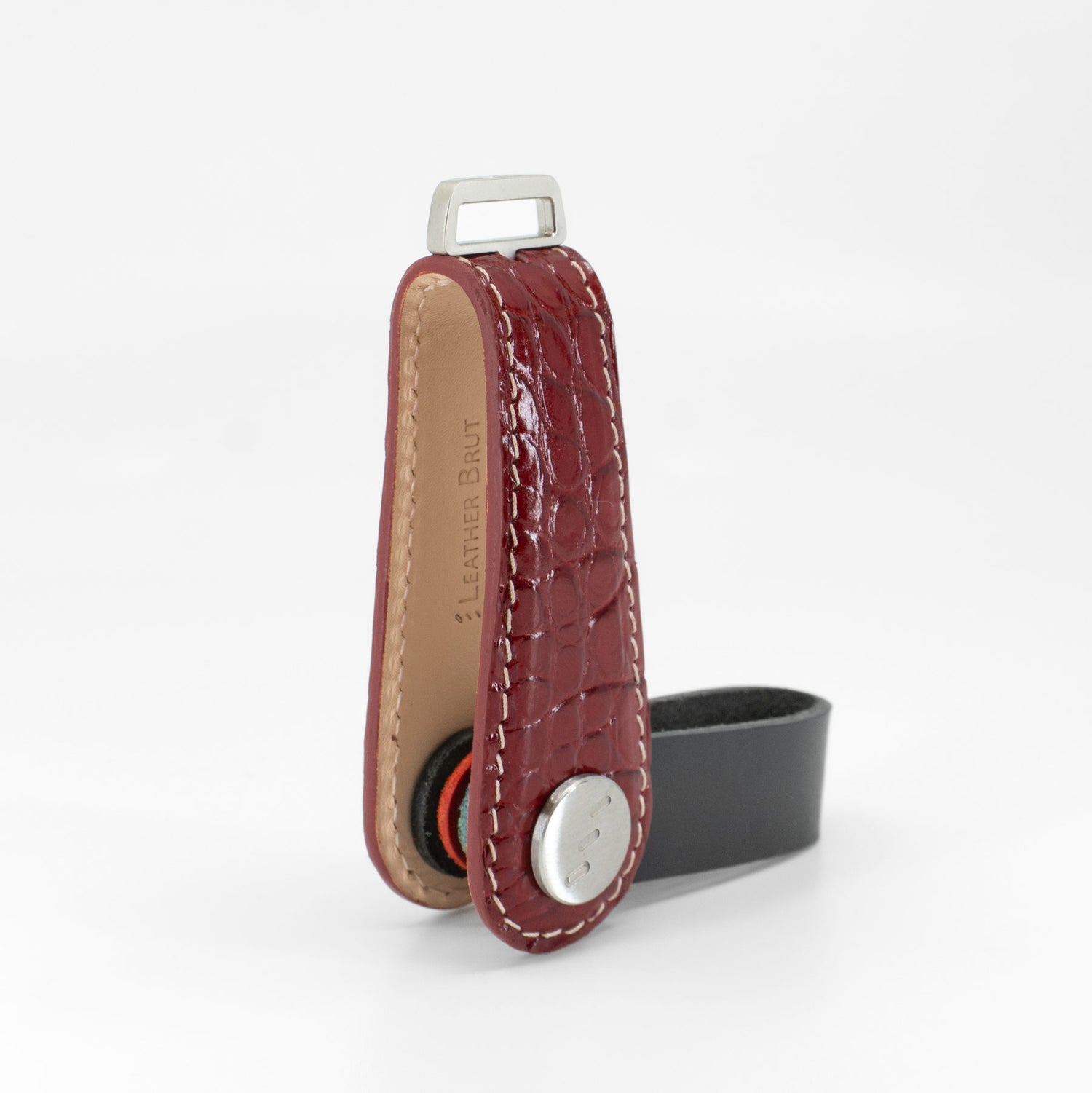 American Alligator Leather Key Organizer – Red, Limited Edition