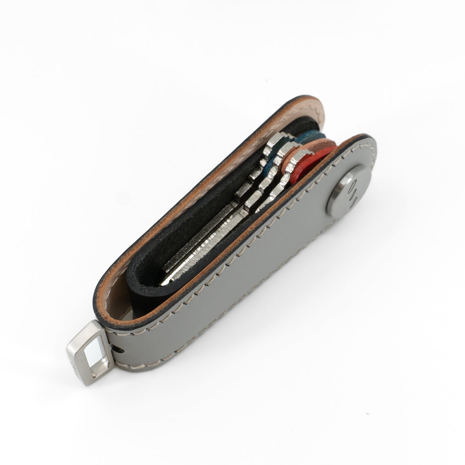 Key Organizer - Gaeta Gray - Premium Veg-Tanned Leather
