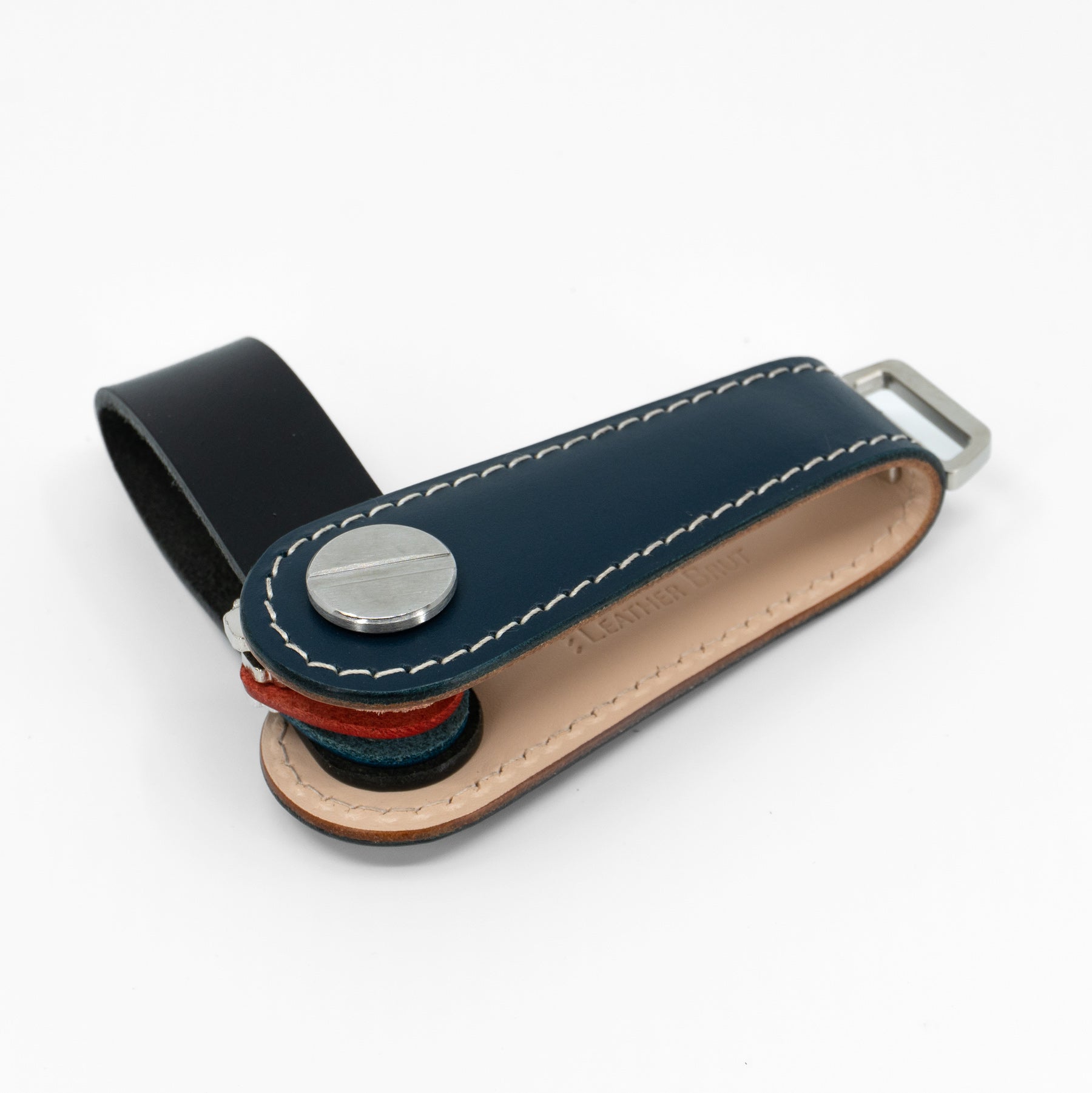 Key Organizer - Gaeta Navy - Premium Veg-Tanned Leather