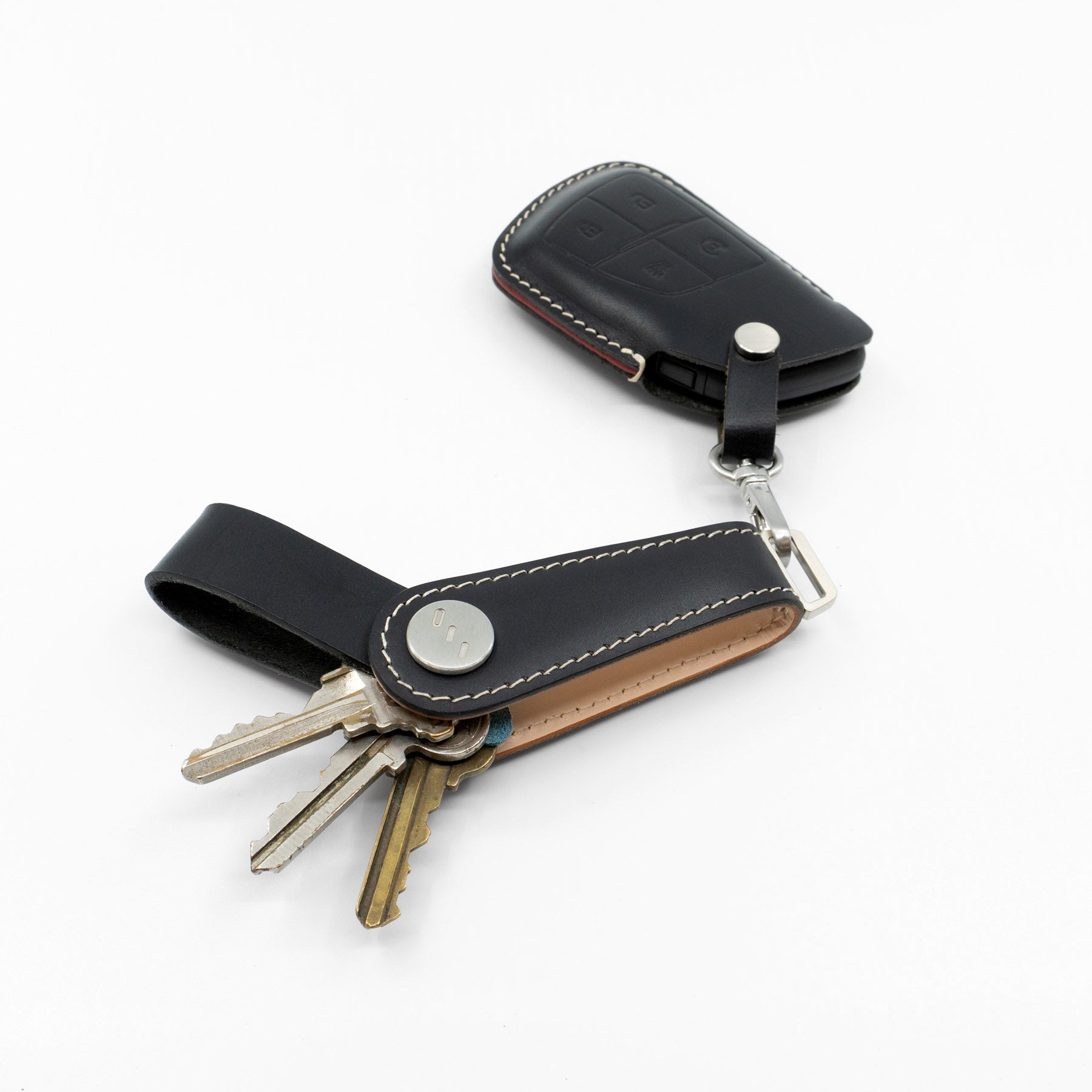 Key Organizer - Gaeta Black - Premium Veg-Tanned Leather