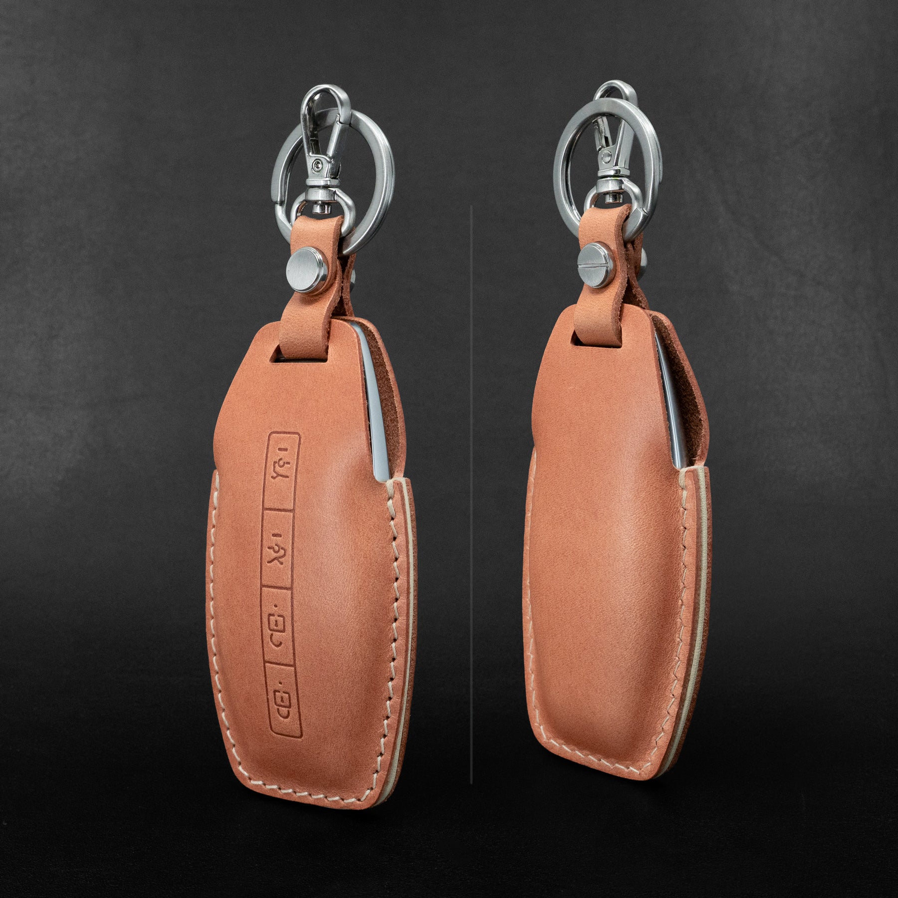Leather key fob cover for 2026 Lucid Gravity smart key