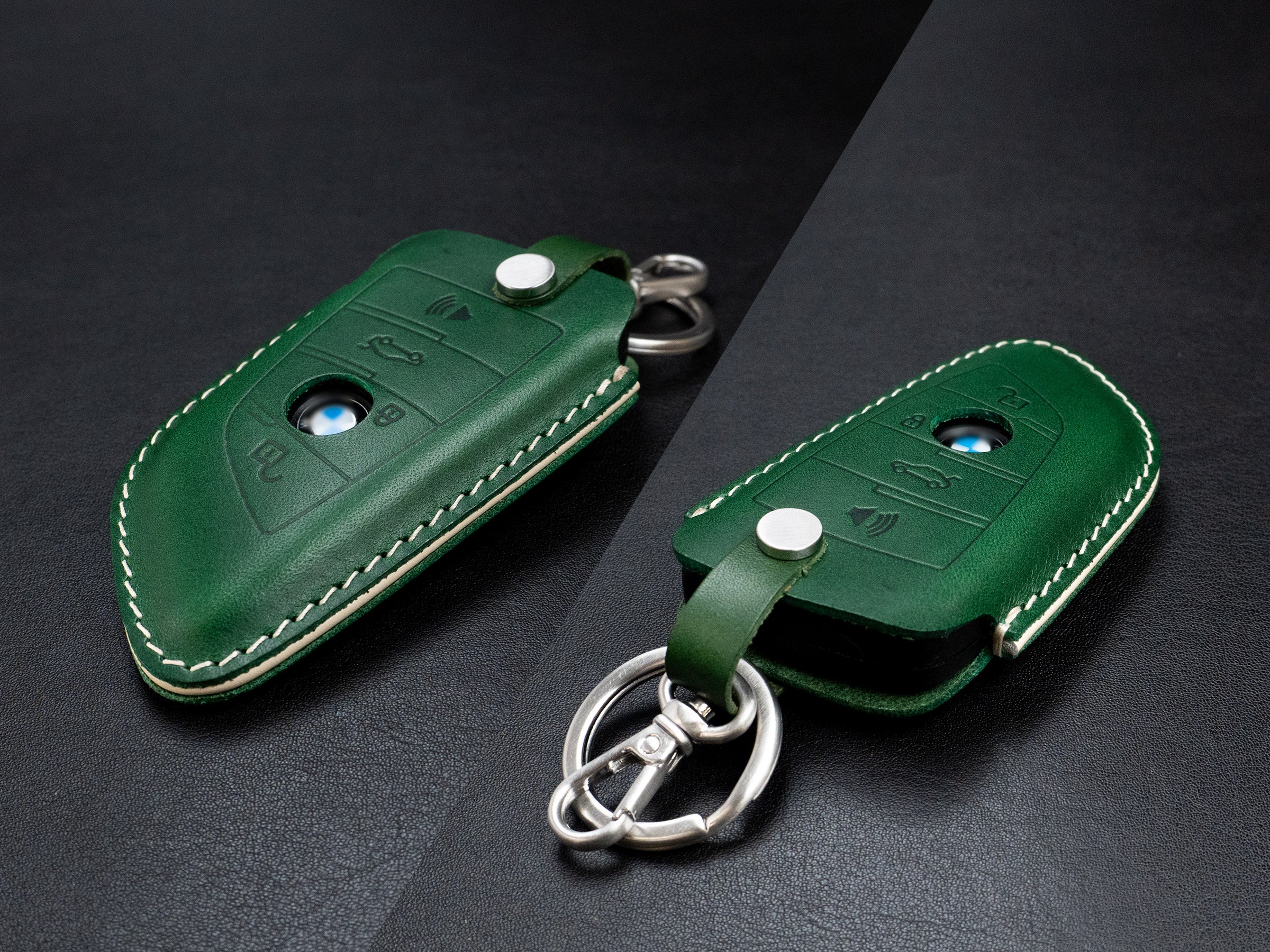 Leather Key Case for BMW - Bigger Blade Shape