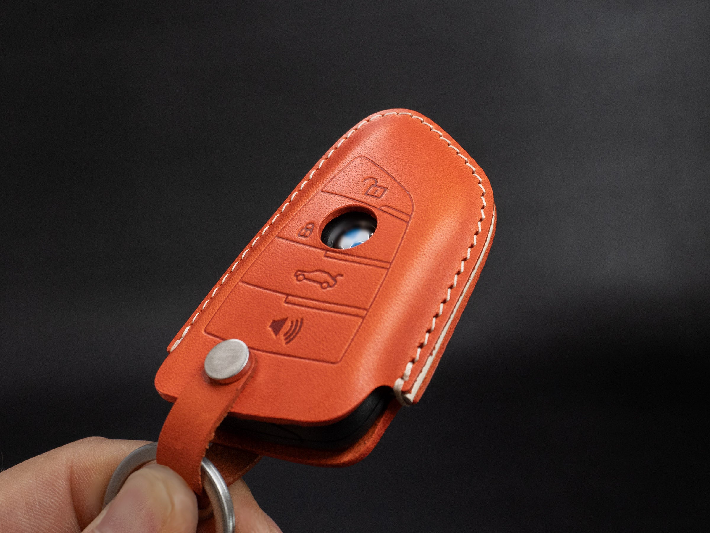 Leather Key Case for BMW - Bigger Blade Shape