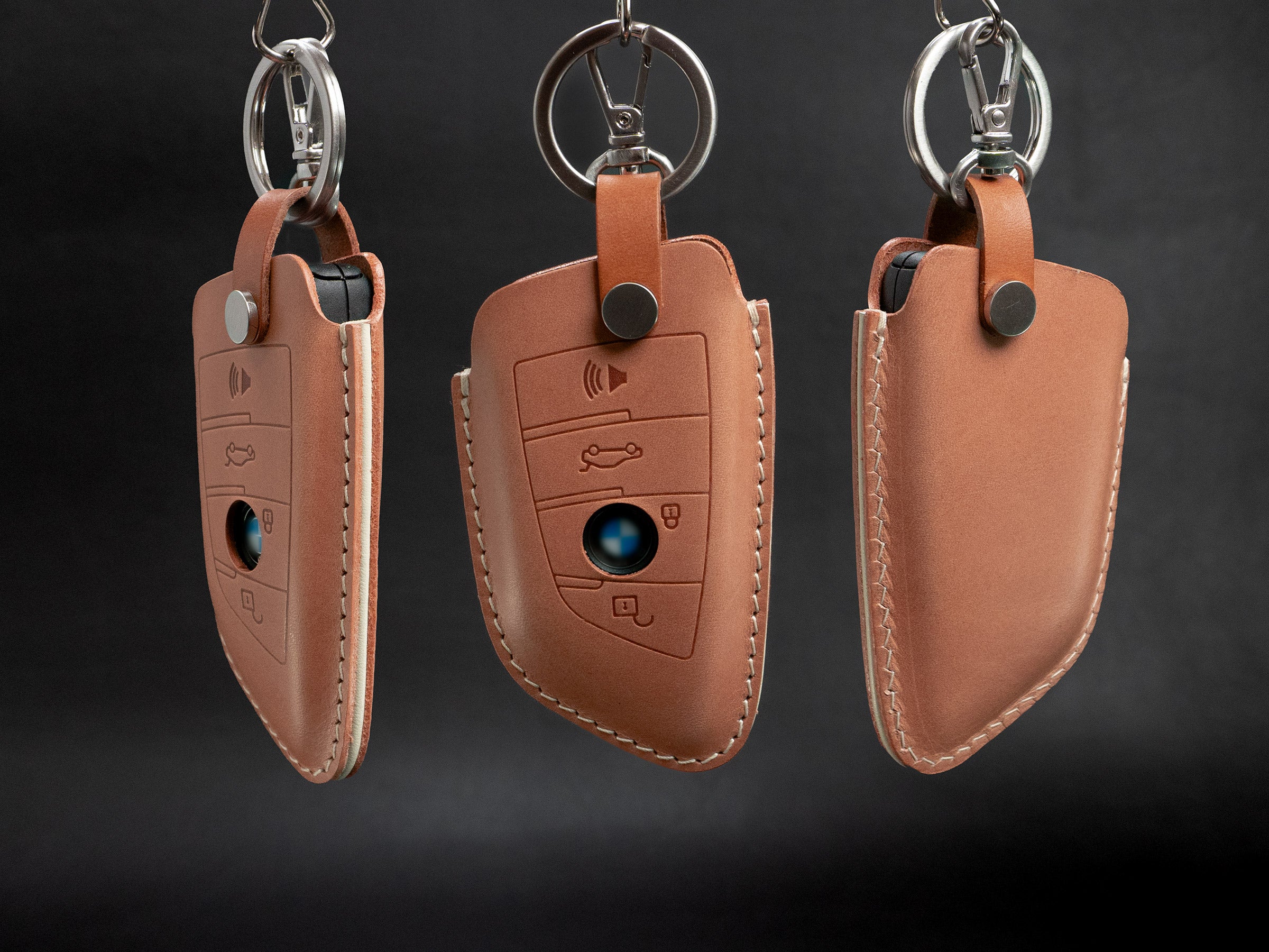 Leather Key Case for BMW - Bigger Blade Shape