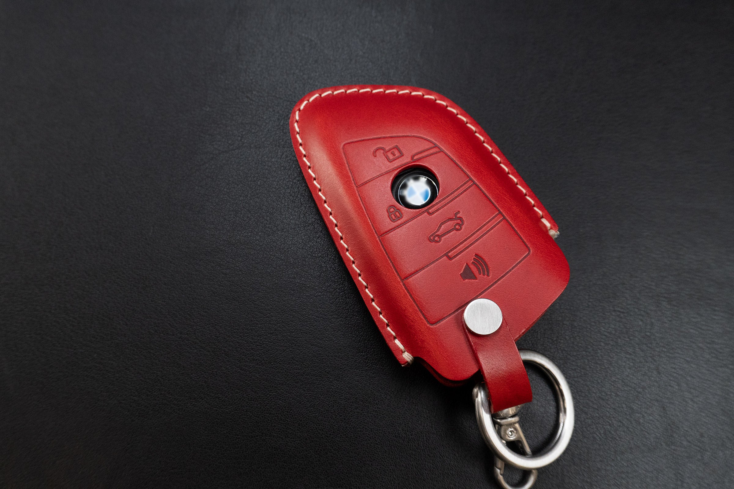 Leather Key Case for BMW - Bigger Blade Shape
