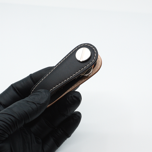 Key Organizer - Gaeta Black - Premium Veg-Tanned Leather