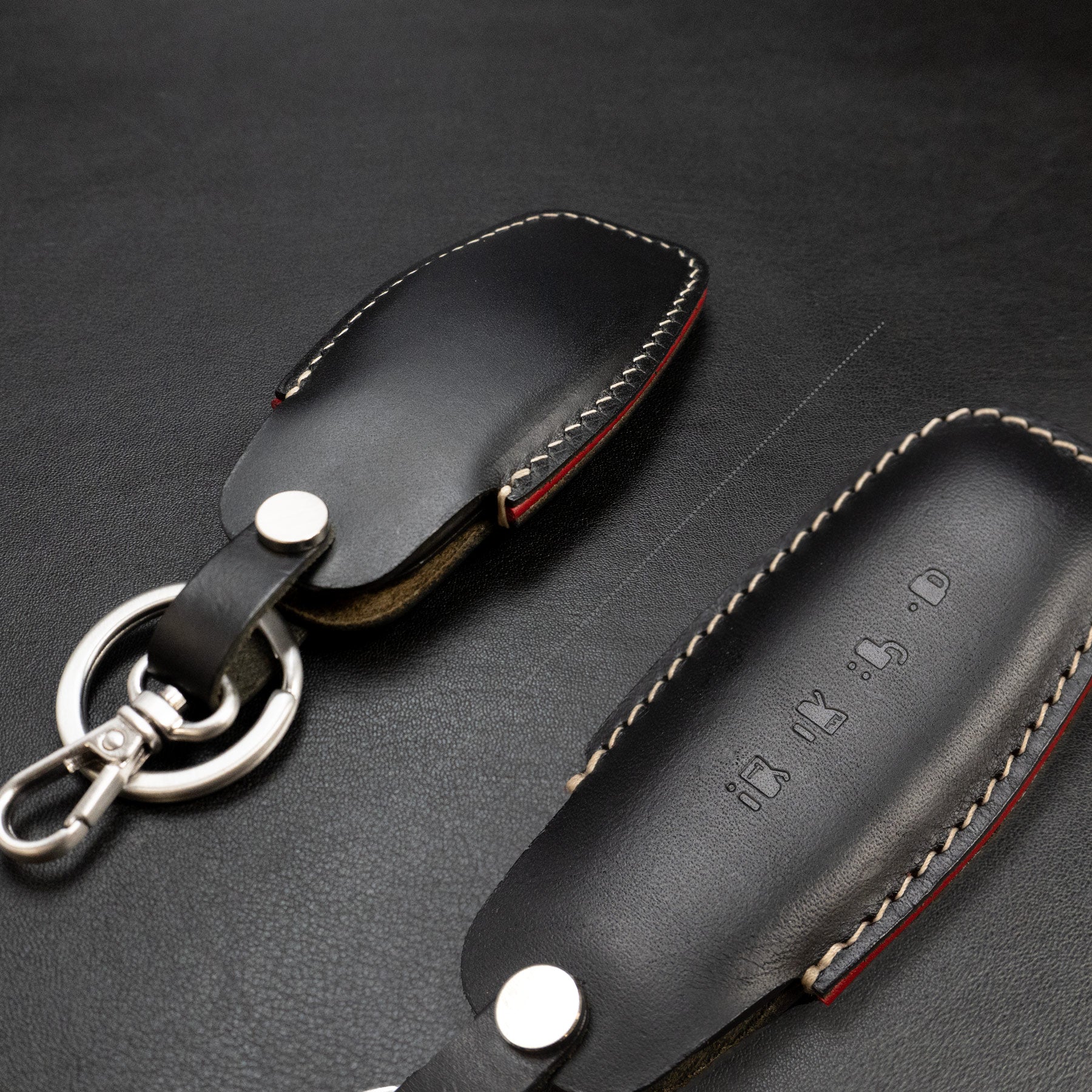 Handcrafted leather key fob cover for Lucid Air – premium fit and finish