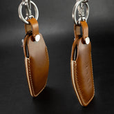 Custom leather cover for Lucid key fob – elegant and durable design