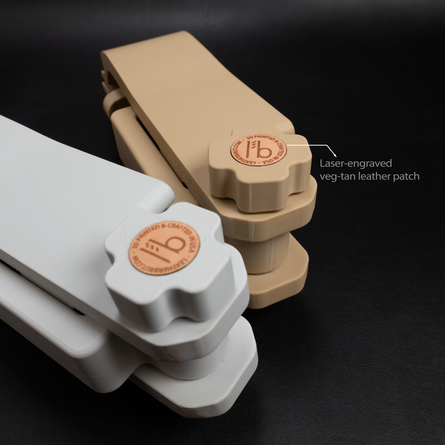 Leather Stitching Pony – 3D Printed Clamp Vise with Magnet & Leather Lining – Portable for Hand Sewing Projects