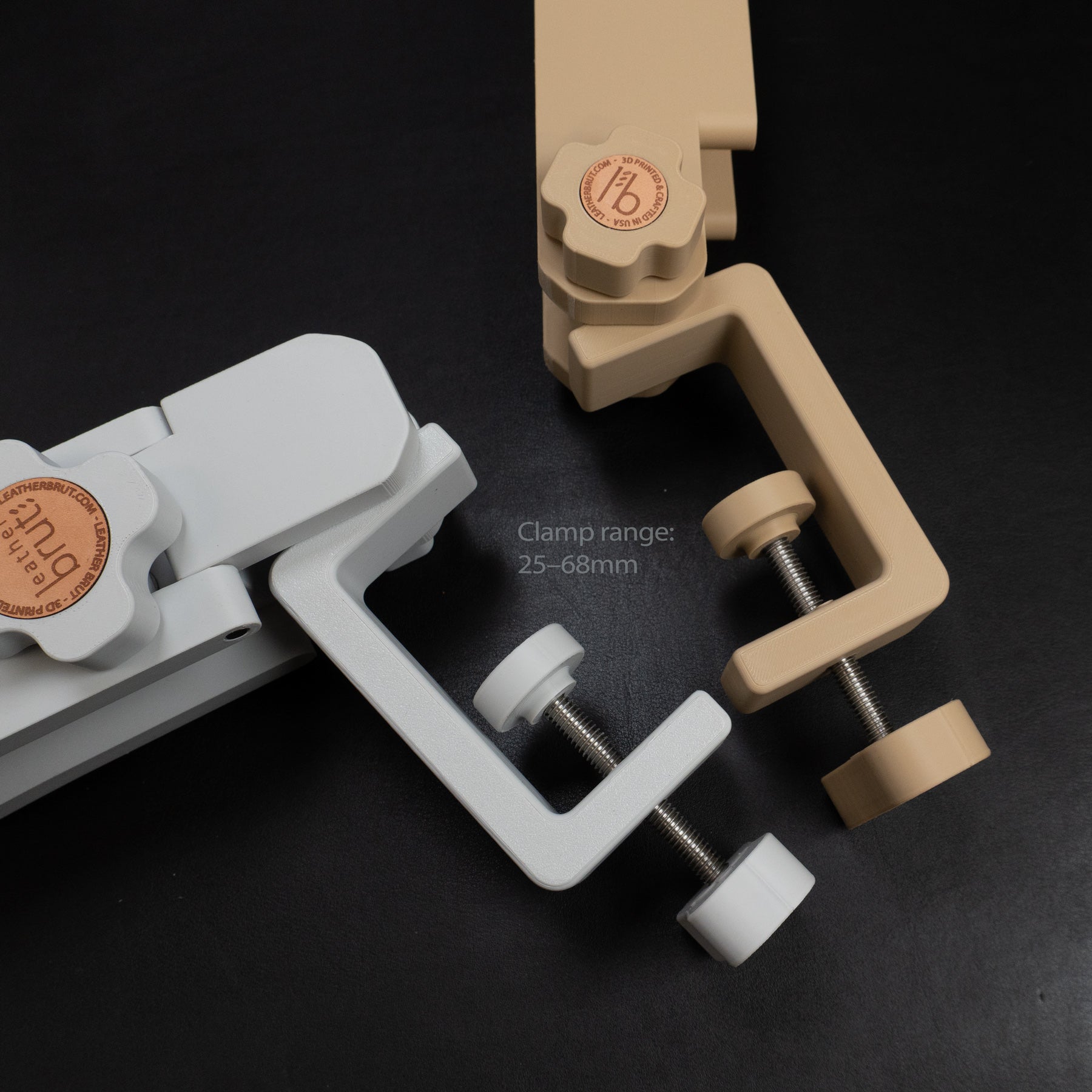 Leather Stitching Pony – 3D Printed Clamp Vise with Magnet & Leather Lining – Portable for Hand Sewing Projects