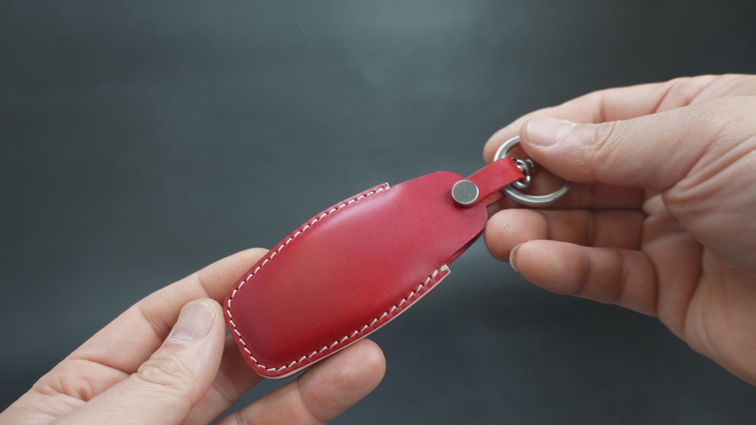 Lucid Air key fob case made from premium leather – handmade in USA