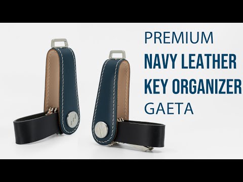 Key Organizer - Gaeta Navy - Premium Veg-Tanned Leather