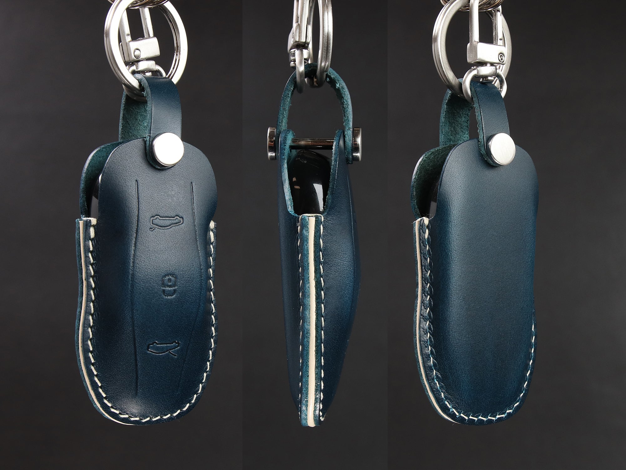 Tesla model leather key fob cover