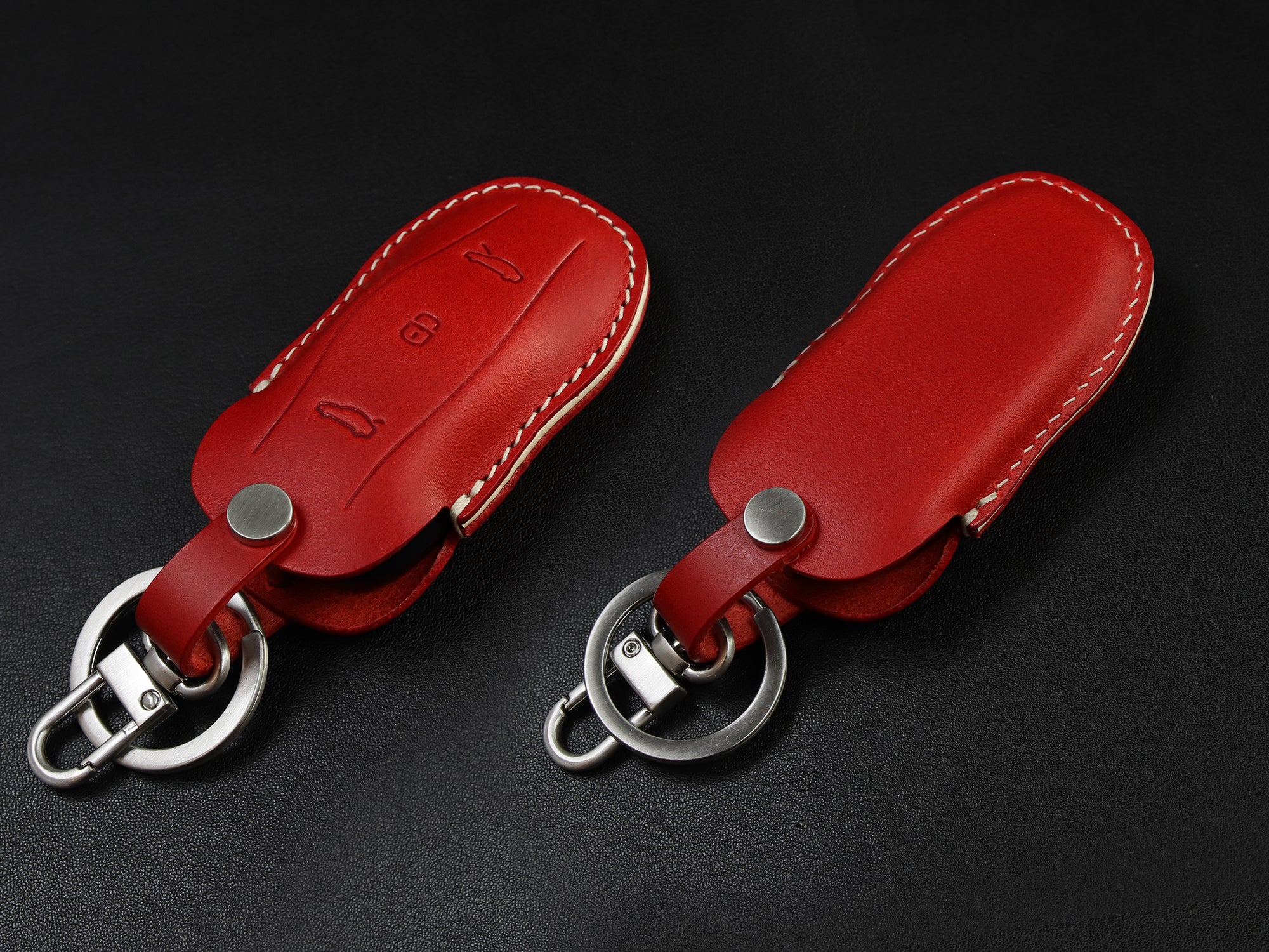 Tesla leather key fob cover