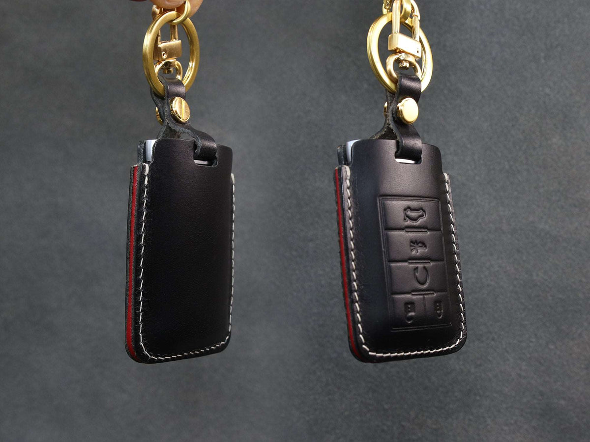 Cadillac leather key fob cover