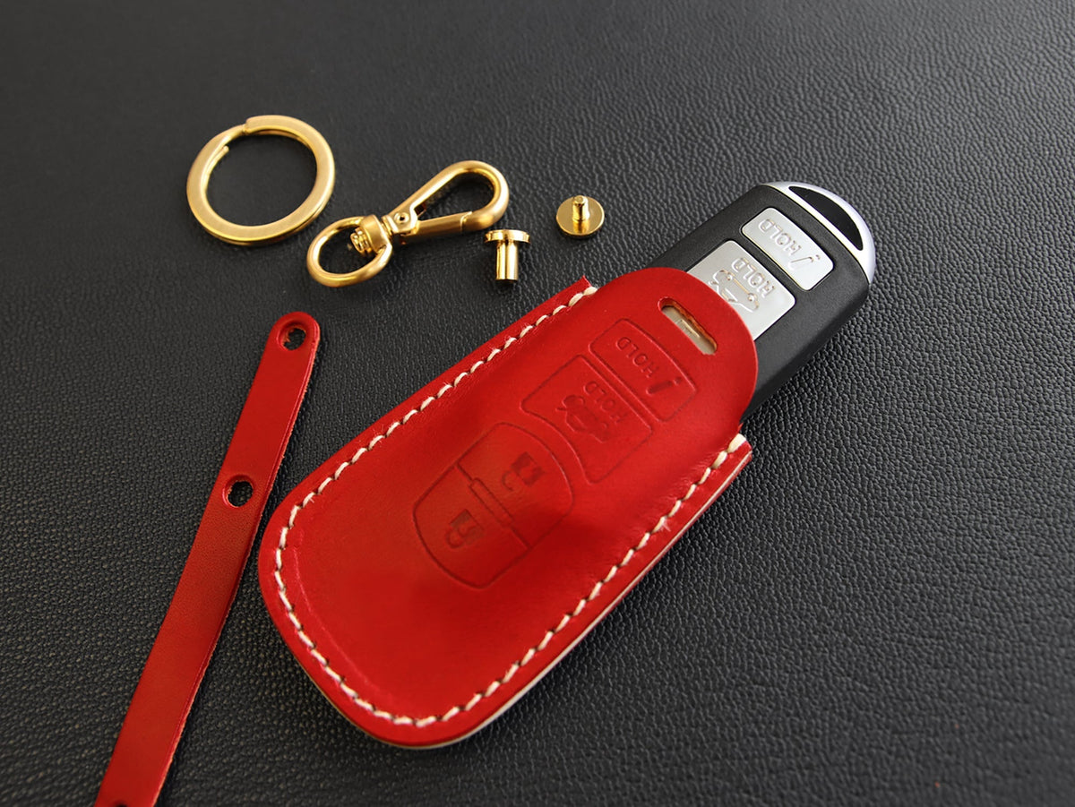 Mazda leather key fob cover