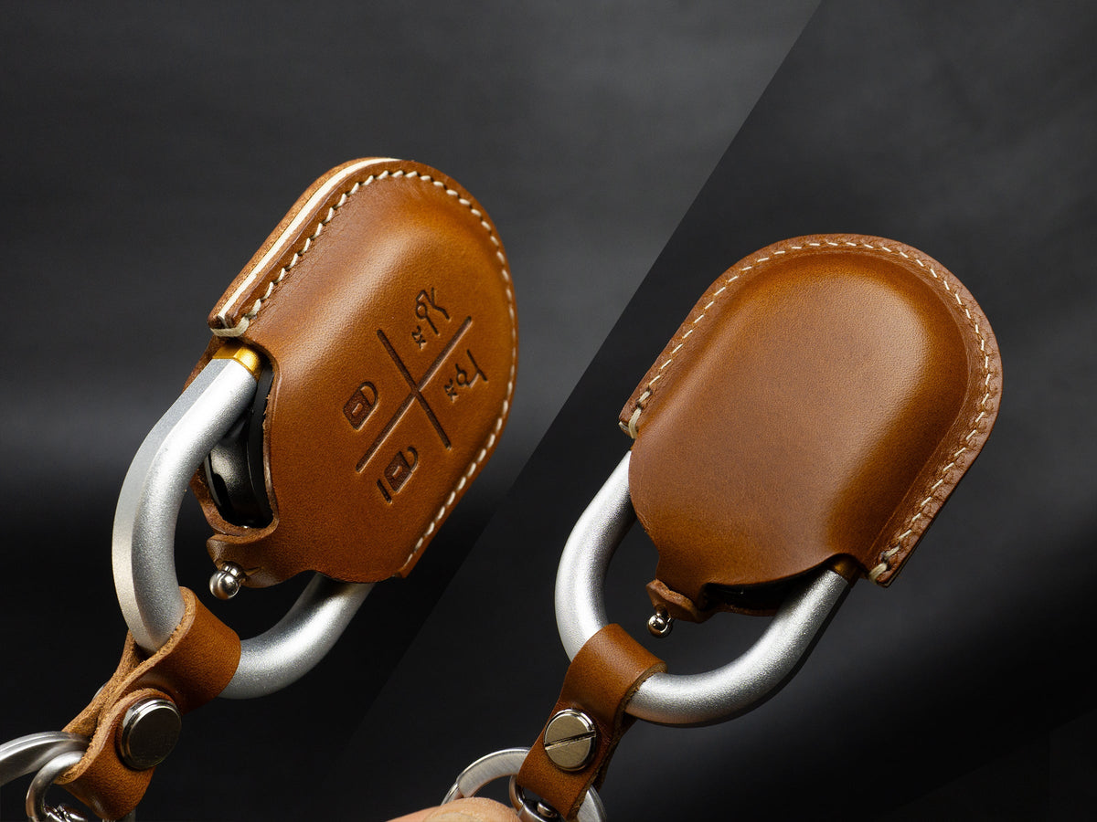 Rivian leather key fob cover