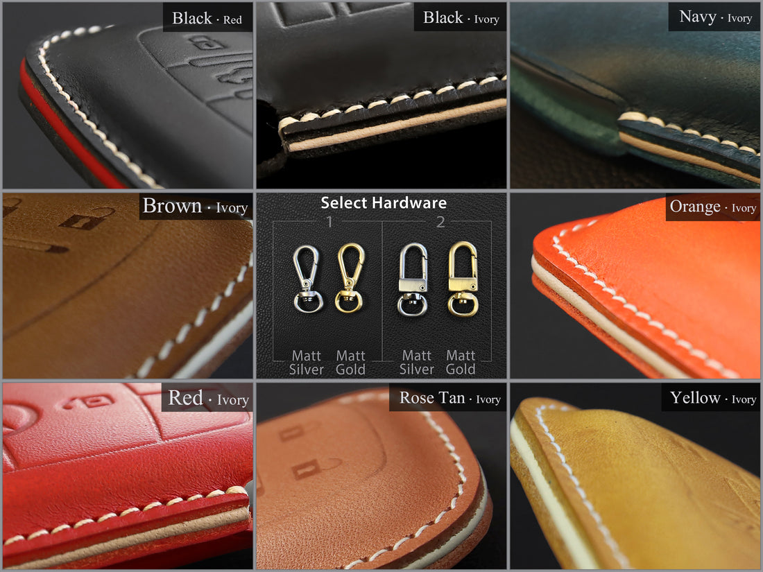 Leather Cover for Cadillac [2-6] - Italian Veg-Tanned Leather