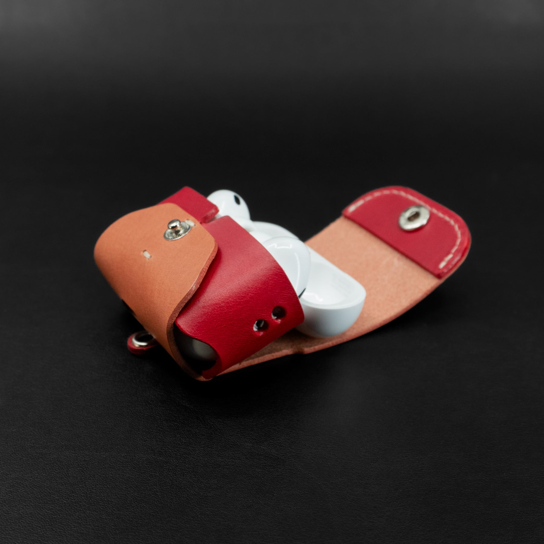 AirPods Pro 3 Custom Two-Tone Leather Case – Personalized, Choose Your Own Colors