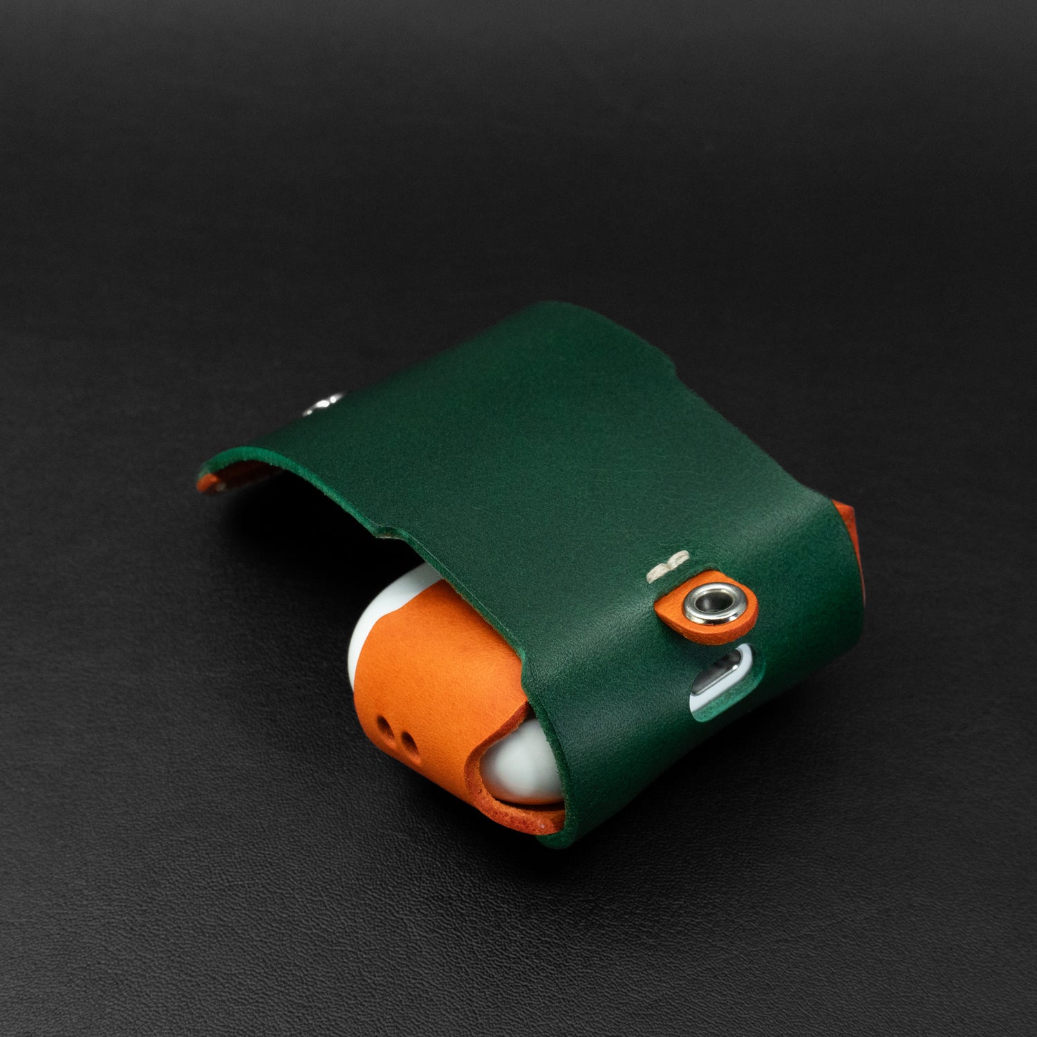 AirPods Pro 3 Custom Two-Tone Leather Case – Personalized, Choose Your Own Colors