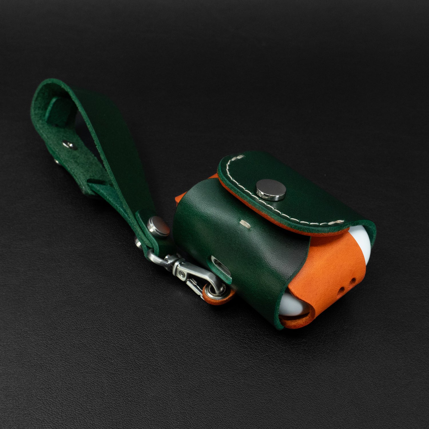 AirPods Pro 3 Custom Two-Tone Leather Case – Personalized, Choose Your Own Colors