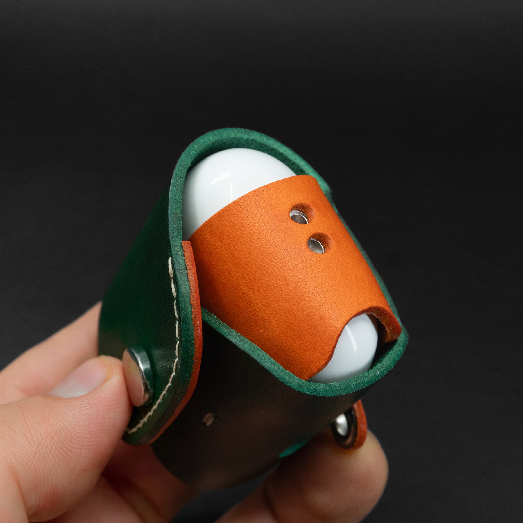 AirPods Pro 3 Custom Two-Tone Leather Case – Personalized, Choose Your Own Colors