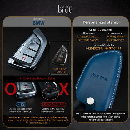 BMW Key Fob Leather Case — Handcrafted in the USA (Re:01)