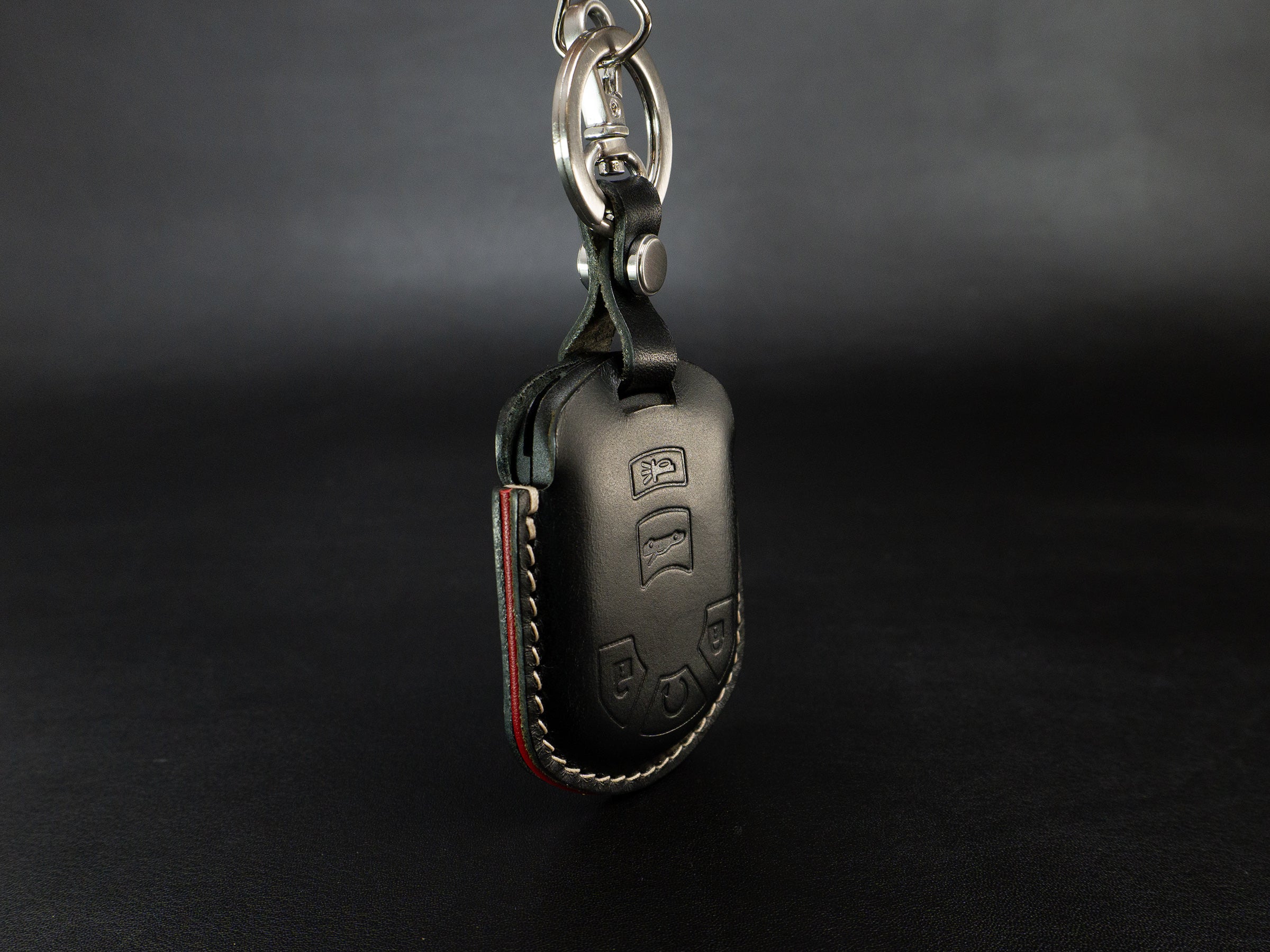 Chevy Corvette Series [2] Key Fob Leather Case - Italian Veg-Tanned Leather - Handcrafted in USA