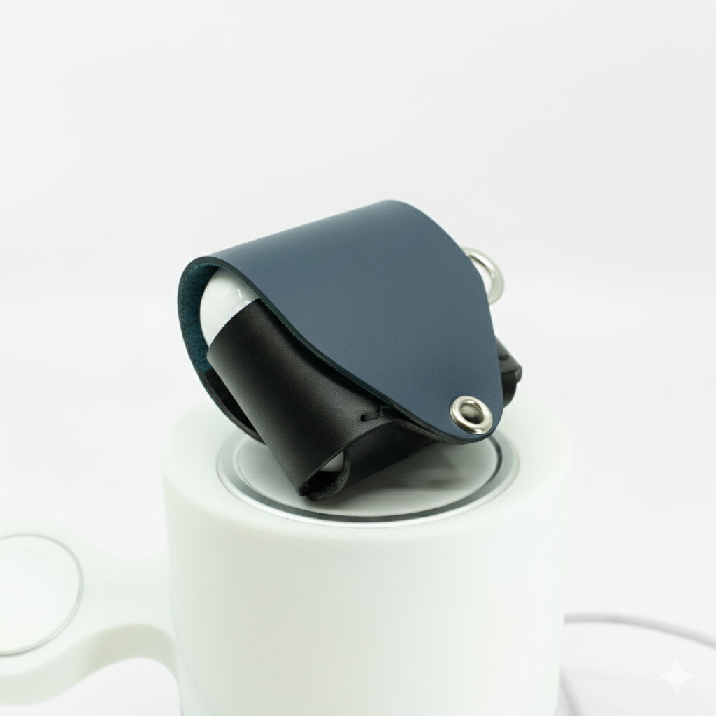 AirPods 4 Leather Case – Gaeta Leather with Optional Strap