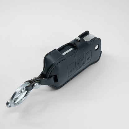 INEOS Grenadier Leather Key Case - Handmade Italian Leather - Black