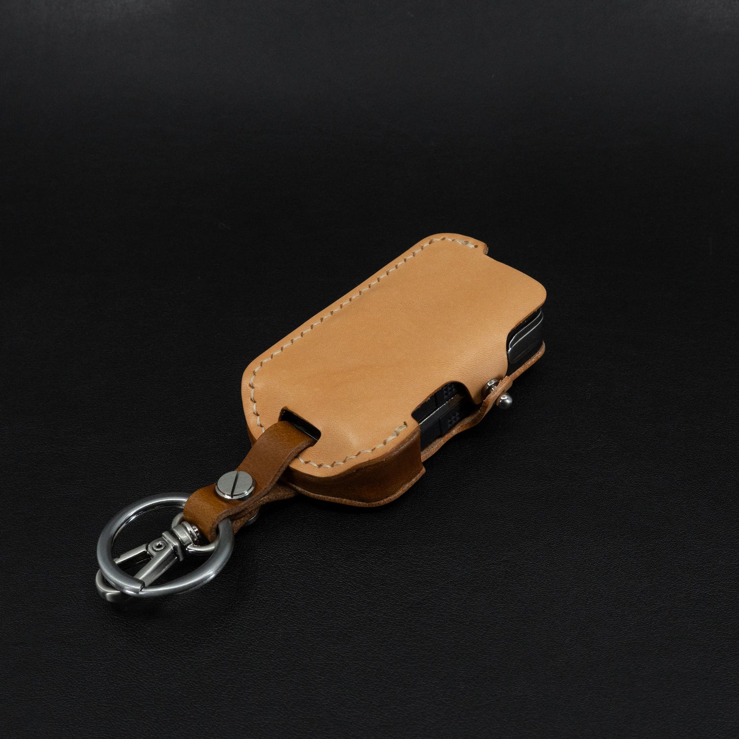 INEOS Grenadier Leather Key Case - Natural/Brown