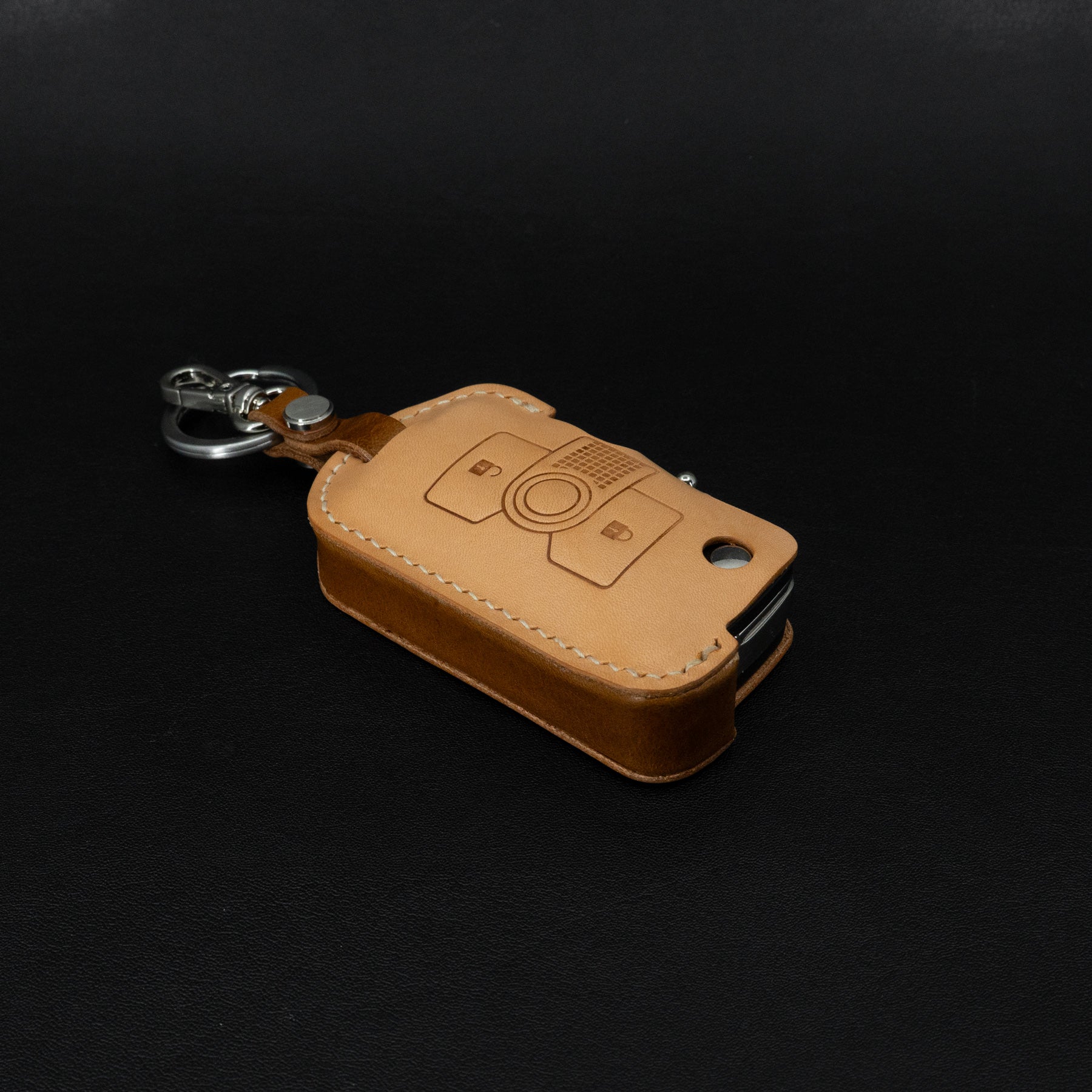 INEOS Grenadier Leather Key Case - Natural/Brown