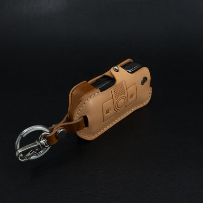 INEOS Grenadier Leather Key Case - Natural/Brown