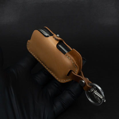 INEOS Grenadier Leather Key Case - Natural/Brown