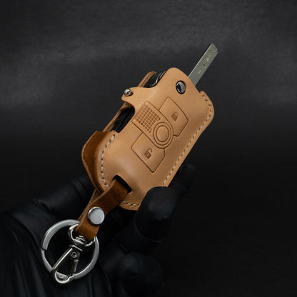 INEOS Grenadier Leather Key Case - Natural/Brown