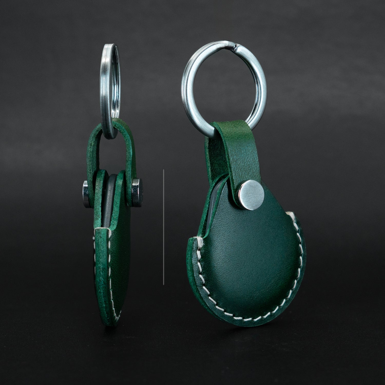 Green Universal leather cover for 13.56MHz RFID key fob