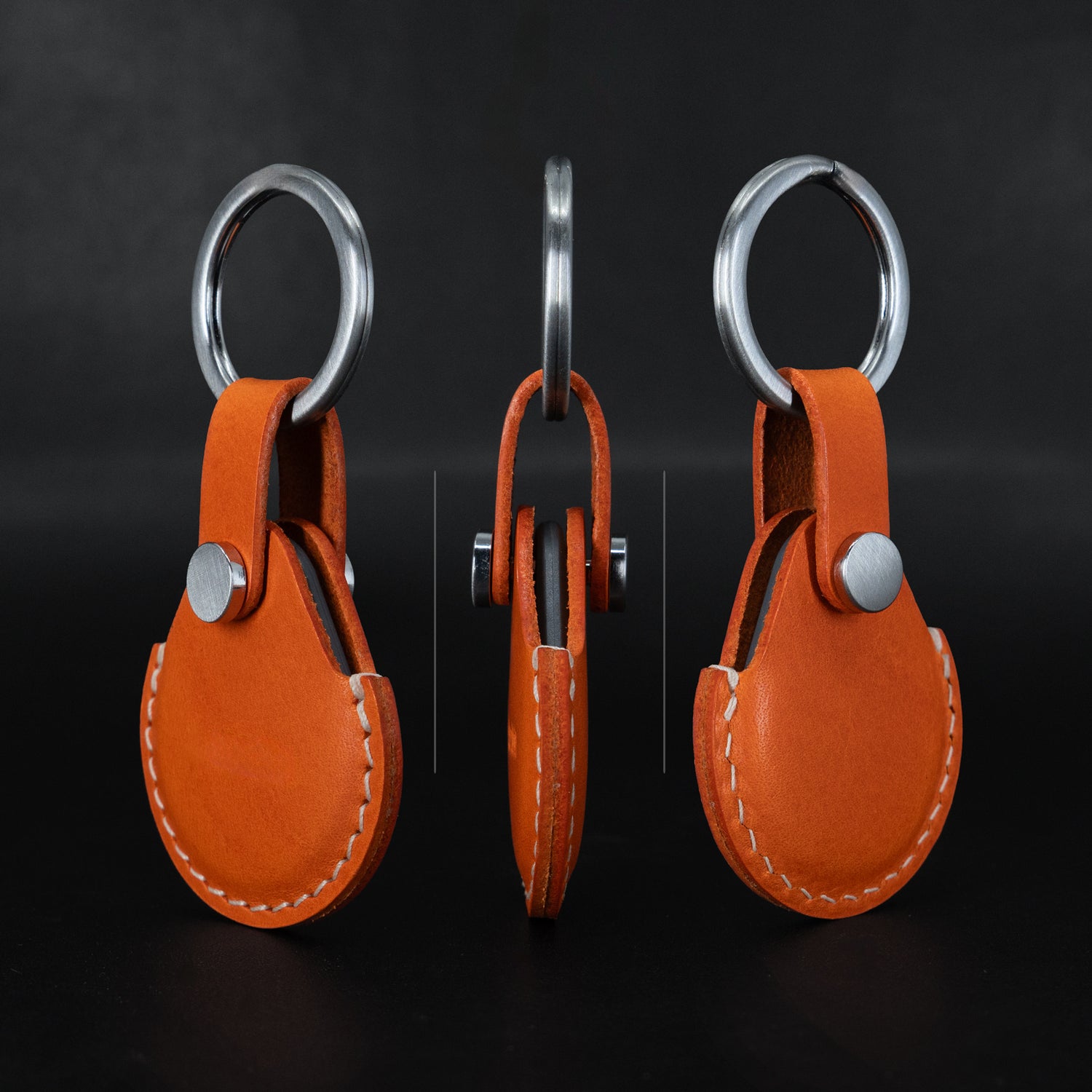 Orange 
Universal leather cover for 13.56MHz RFID key fob