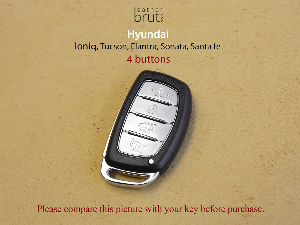 Hyundai [2-4] Key Fob Leather Cover