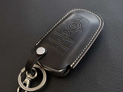 Ford [2-5] Key Fob Leather Case Fits Fusion Edge F250 F350 F450 F550 Explorer Expedition