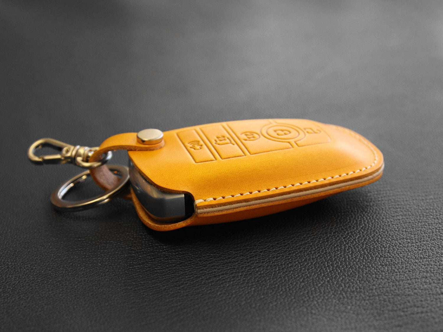 Ford [2-5] Key Fob Leather Case Fits Fusion Edge F250 F350 F450 F550 Explorer Expedition