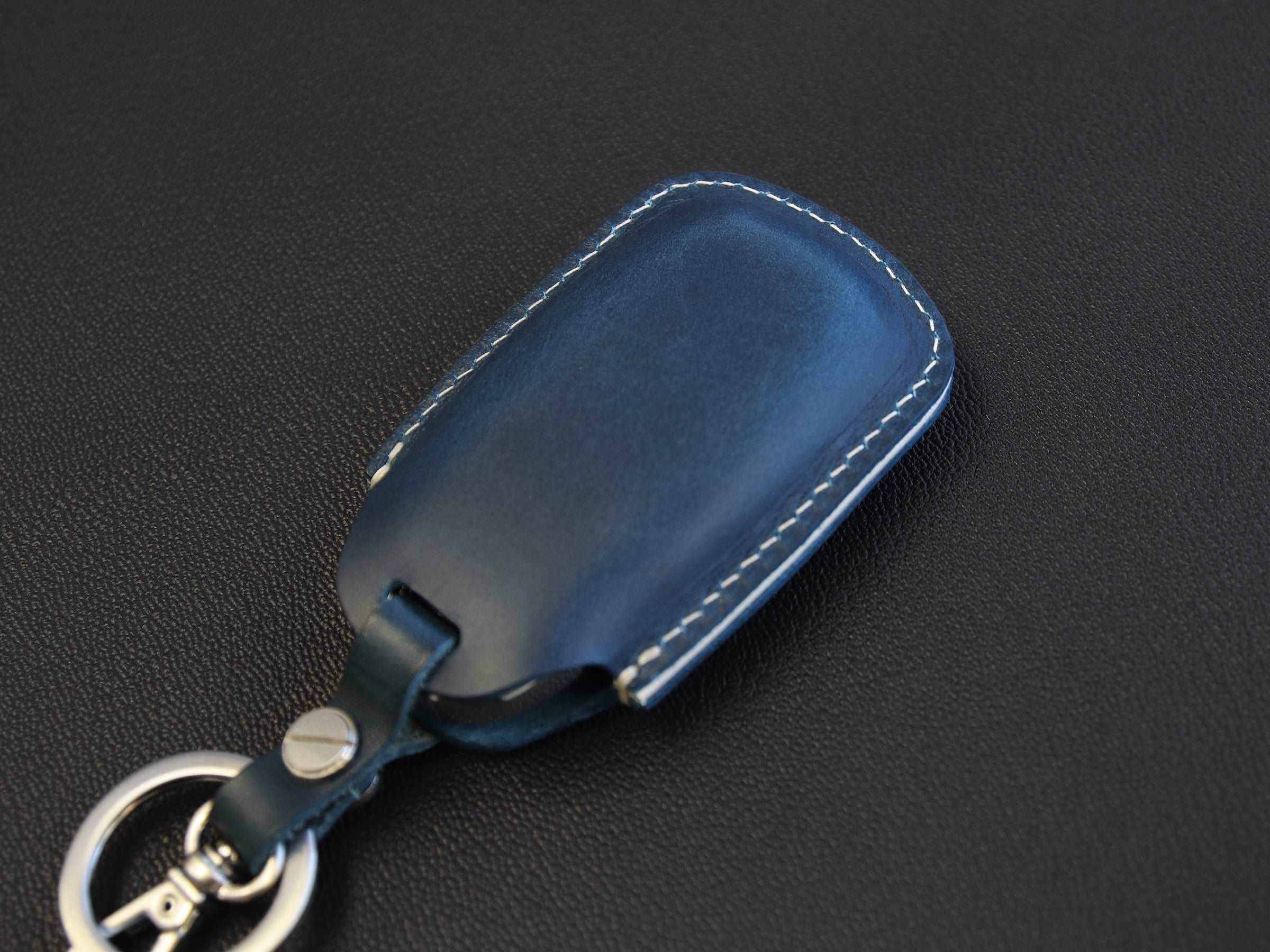 Hyundai [1-4] Key fob Cover - Kona Azera Grandeur IG- Italian Veg-Tanned Leather - 4 buttons